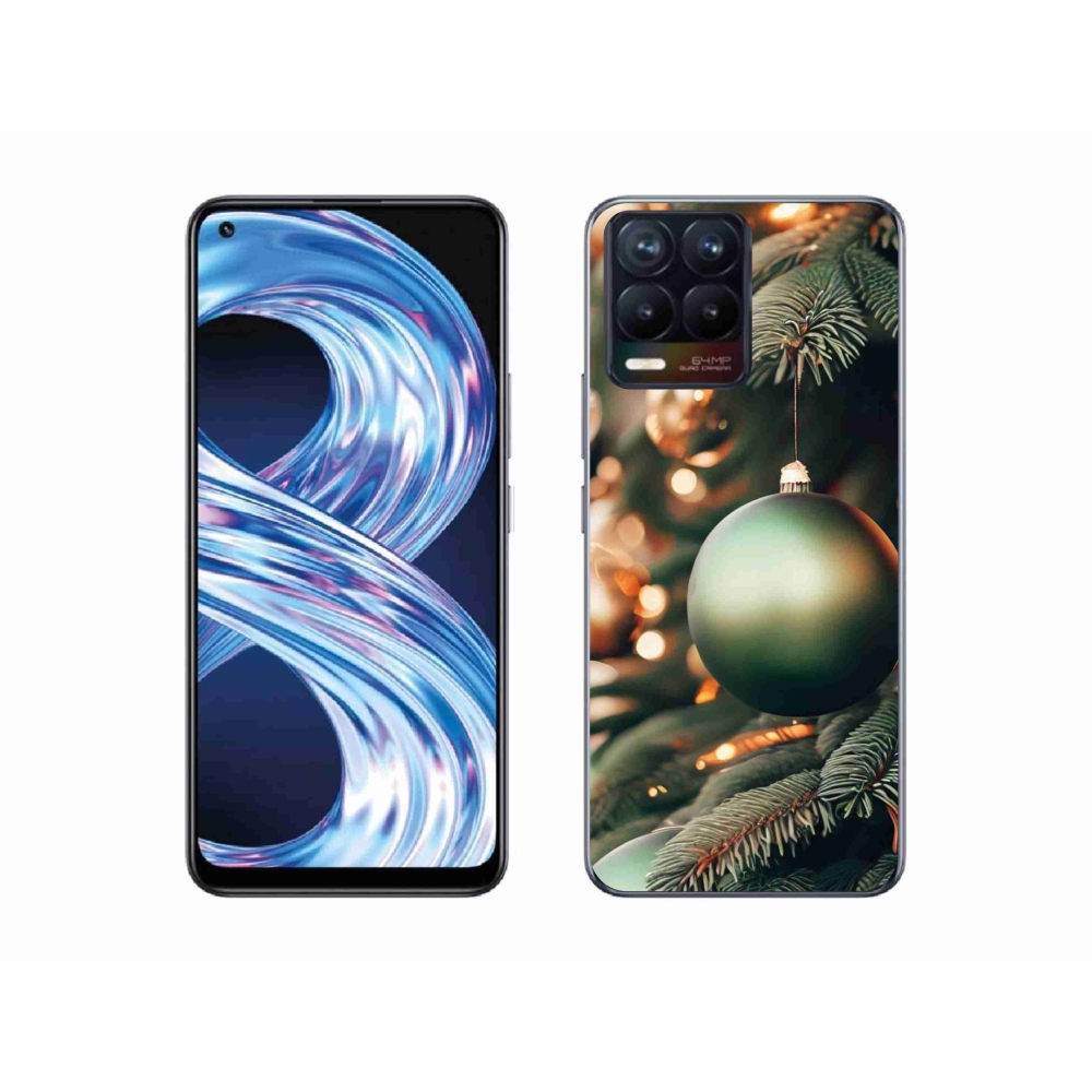 Gélový kryt mmCase na Realme 8 Pro - vianočné ozdoby 1