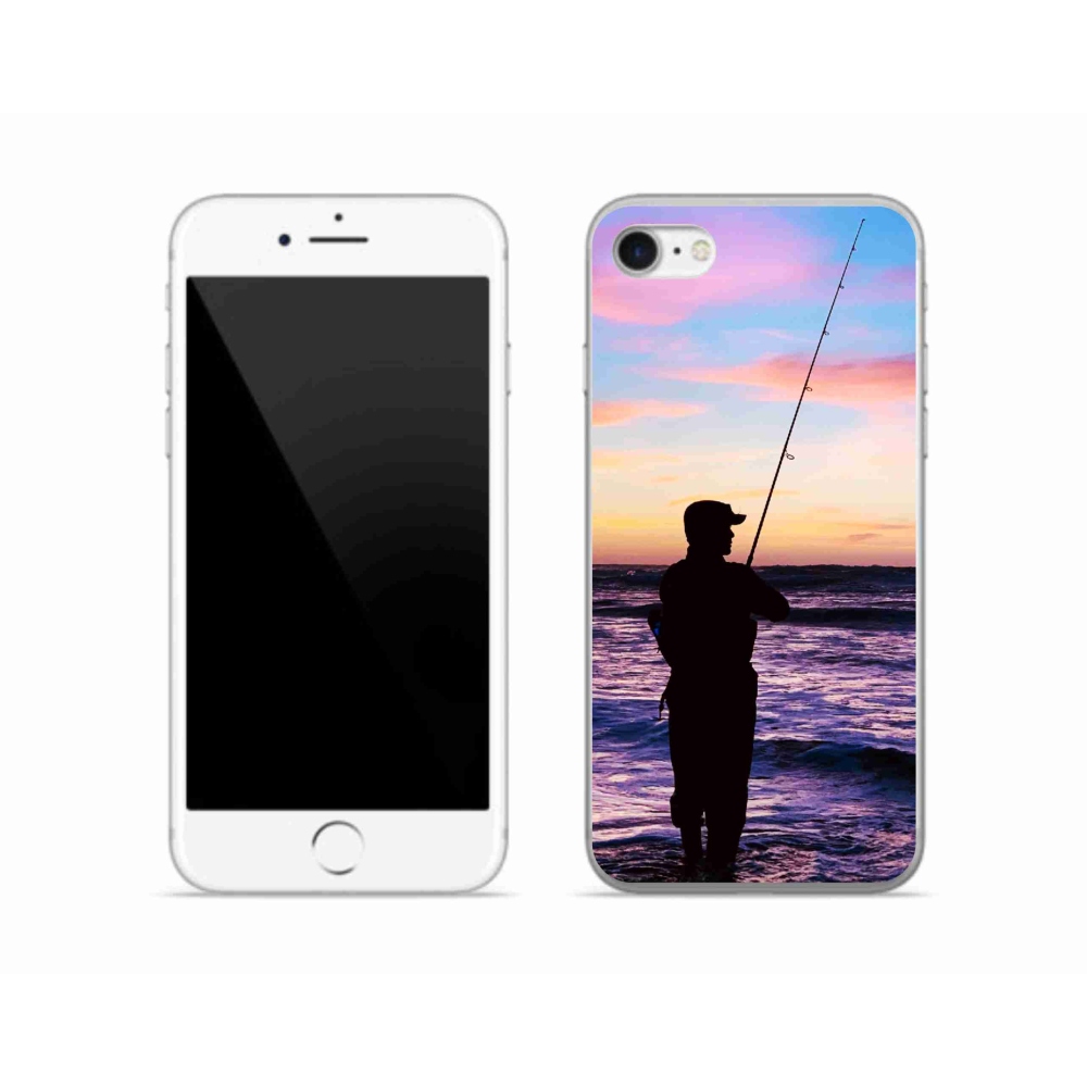 Gélový kryt mmCase na iPhone SE (2020) - rybárčenie 1