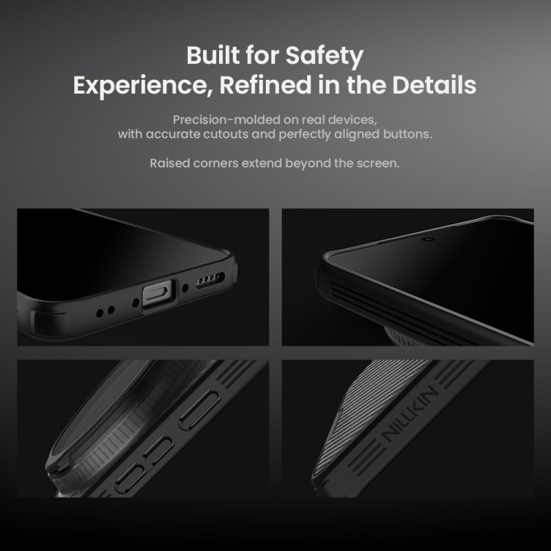 Nillkin CamShield Prop Magnetic zadný kryt pre Vivo X300 Ultra, priehľadný, čierny