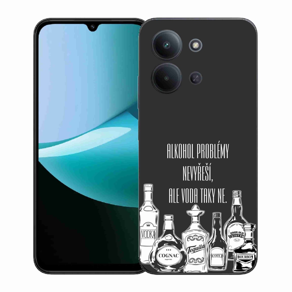 Gélový kryt mmCase na Xiaomi Redmi 15C 4G (171mm)/Poco C85 4G (171mm) - vtipný text čierne pozadie
