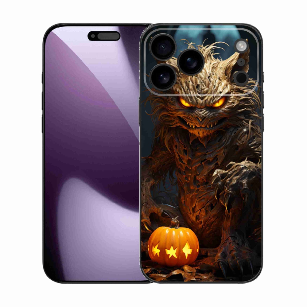 Gélový kryt mmCase na iPhone 17 Pro Max - halloweenska príšera