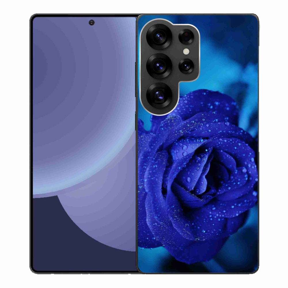 Gélový kryt mmCase na Samsung Galaxy S25 Ultra - modrá ruža