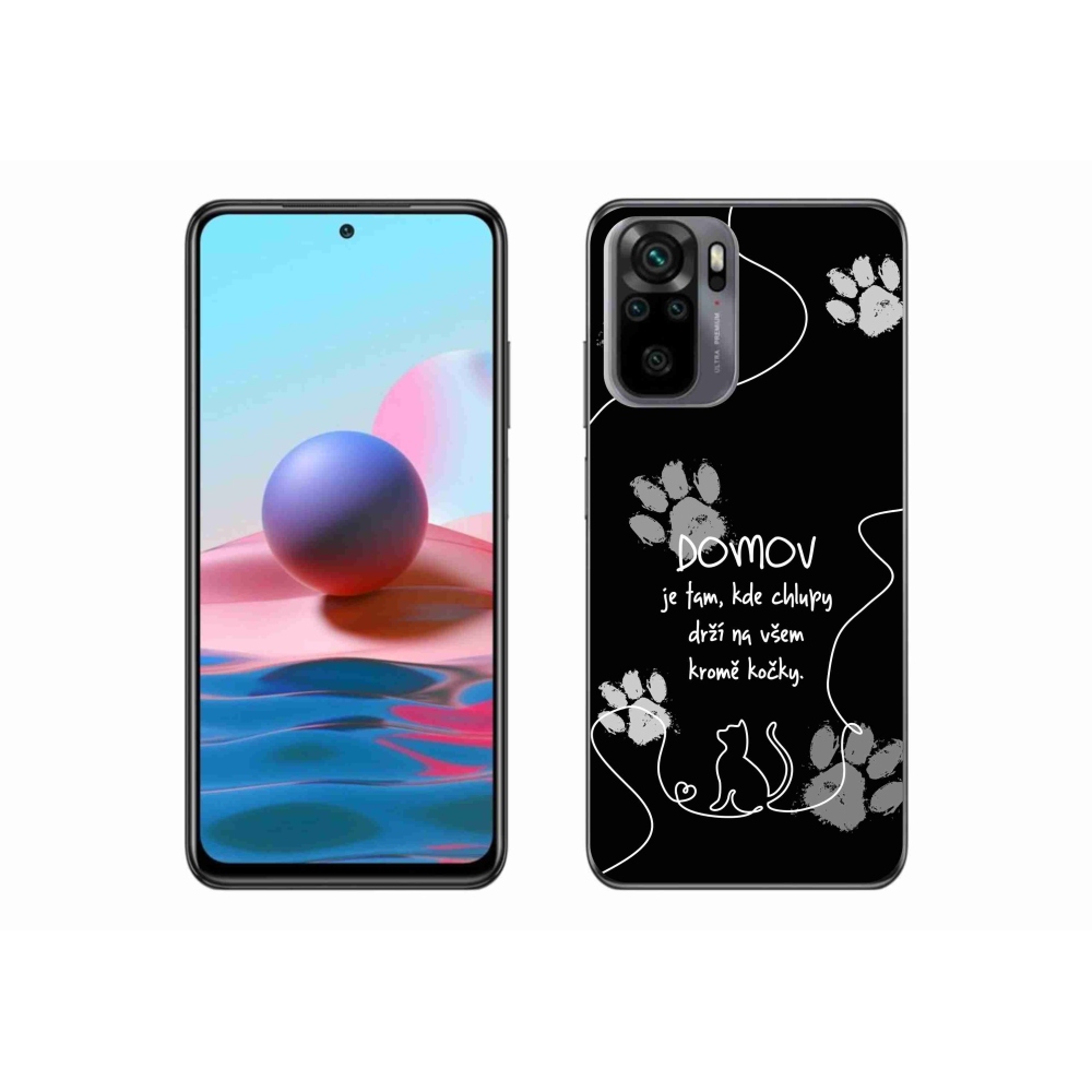 Gélový kryt mmCase na Xiaomi Poco M5s - mačacie motív čierne pozadie