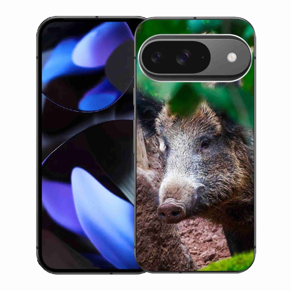 Gélový kryt mmCase na Google Pixel 9/9 Pro - divoké prasa