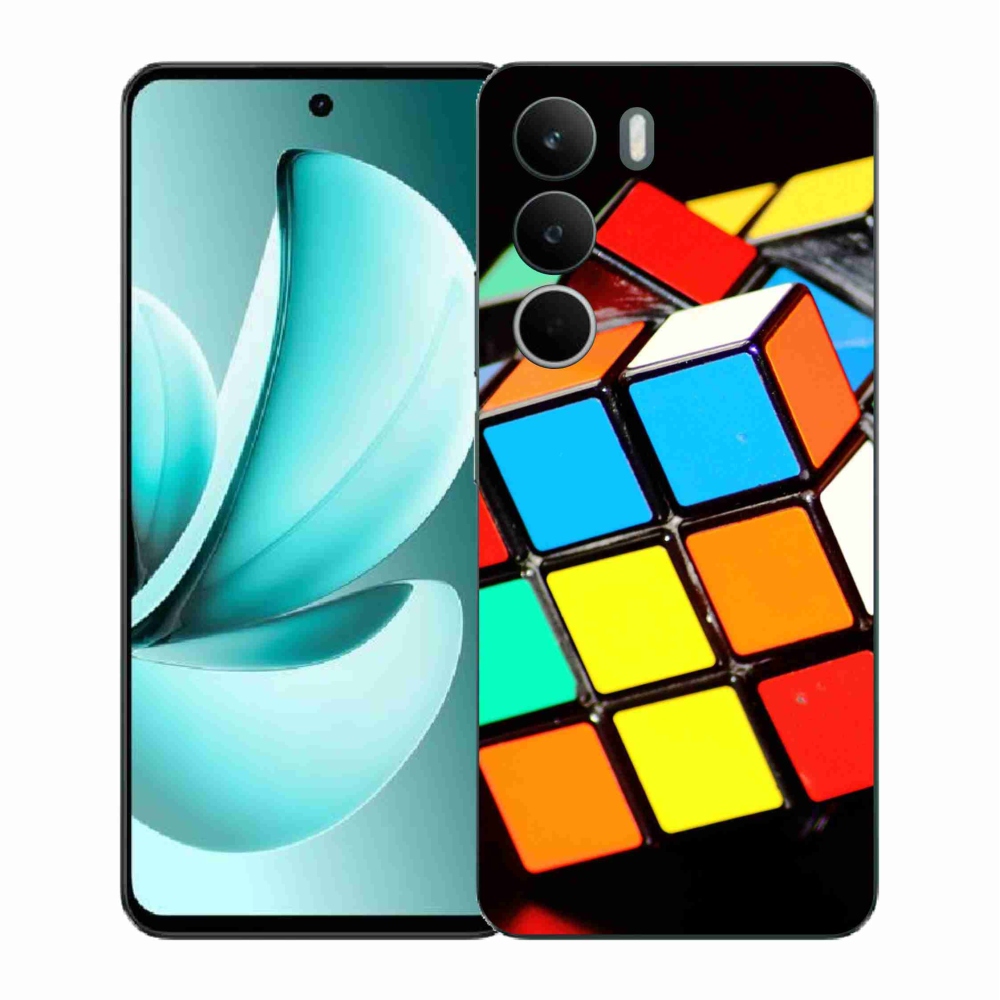 Gélový kryt mmCase na Realme C71 - rubikova kocka