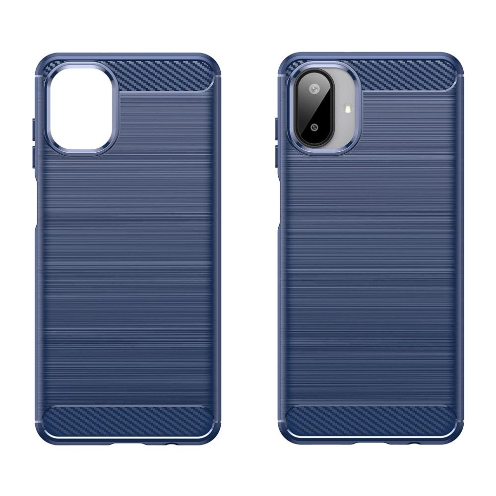 Carbon odolný gélový obal na Samsung Galaxy A07 4G - modrý