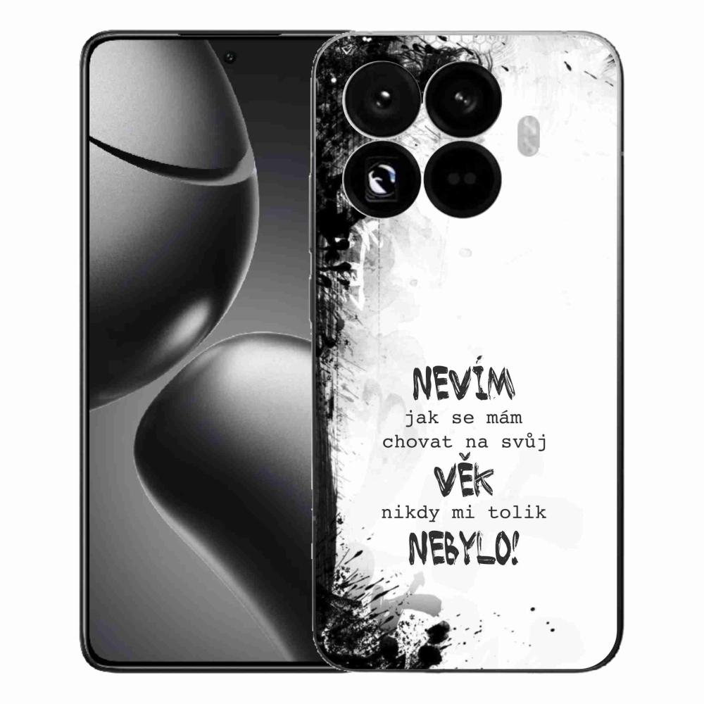 Gélový kryt mmCase na Xiaomi 15T Pro - vtipný text 14 biele pozadie