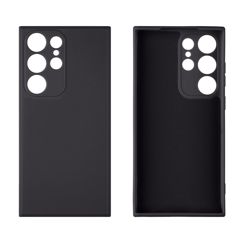 OBAL:ME Matte TPU Kryt pre Samsung Galaxy S23 Ultra Black