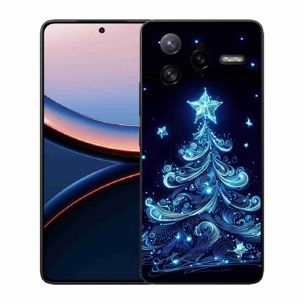Gélový kryt mmCase na Xiaomi Poco F7 Ultra - neónový vianočný stromček 4