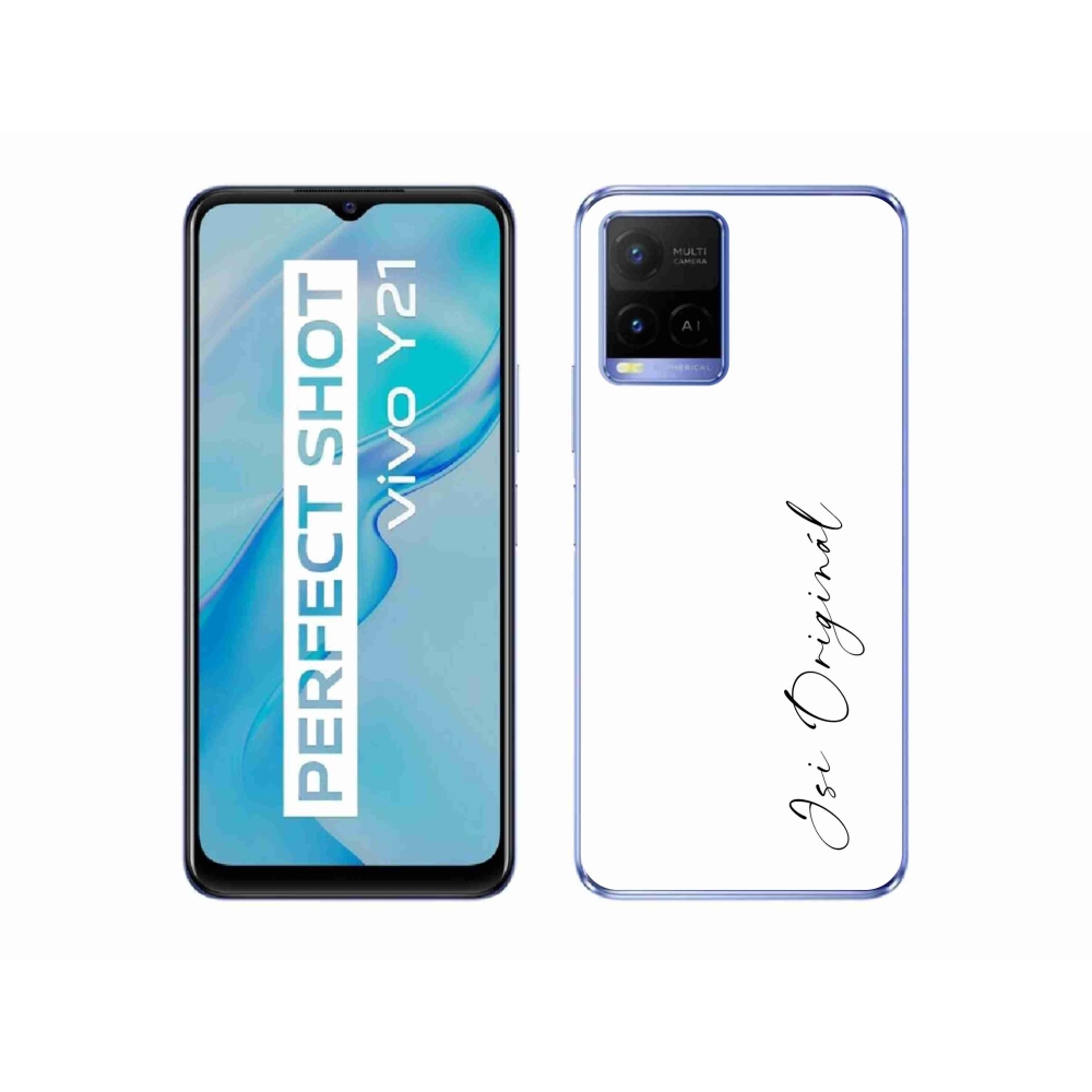 Gélový kryt mmCase na Vivo Y21/Y21s/Y33s - si originál biele pozadie