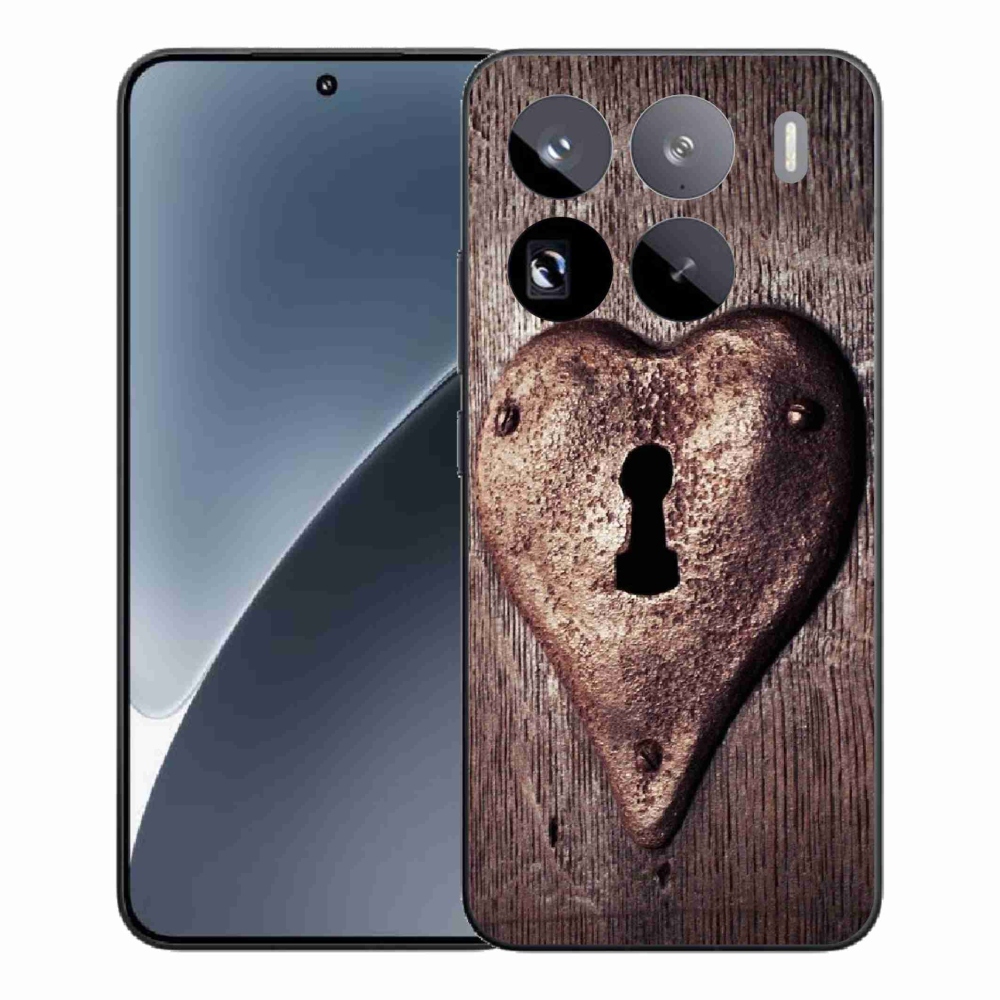 Gélový kryt mmCase na Xiaomi 15 Pro - zámok v tvare srdca