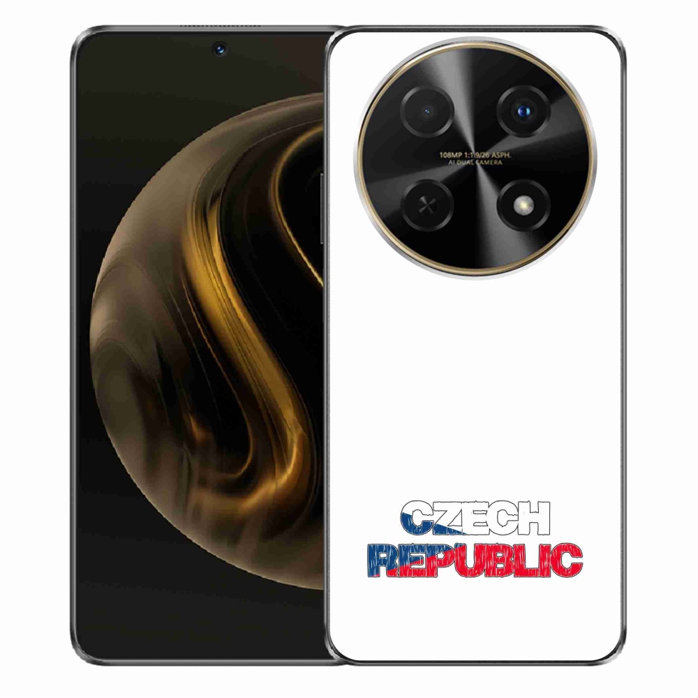 Gélový kryt mmCase na Huawei Nova 12i - Czech Republic biele pozadie