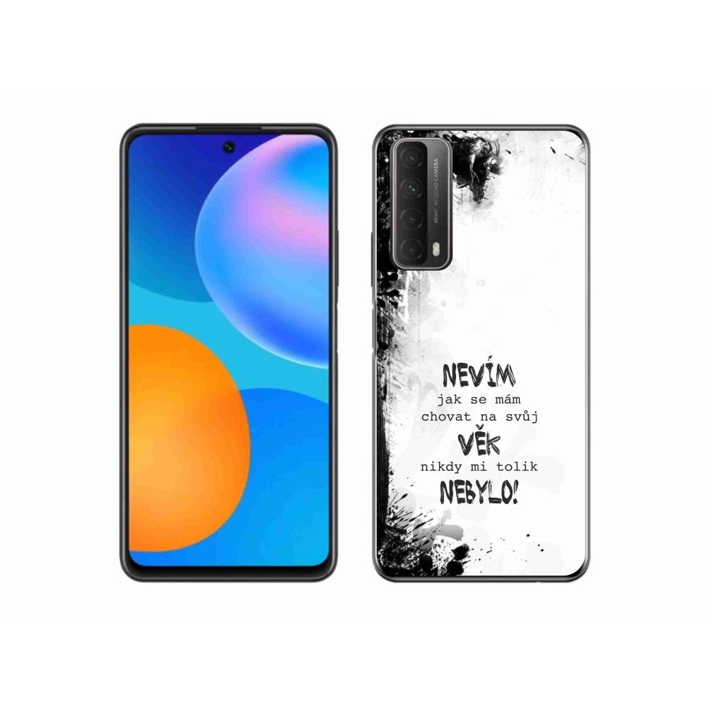 Gélový kryt mmCase na Huawei P Smart (2021) - vtipný text 14 biele pozadie