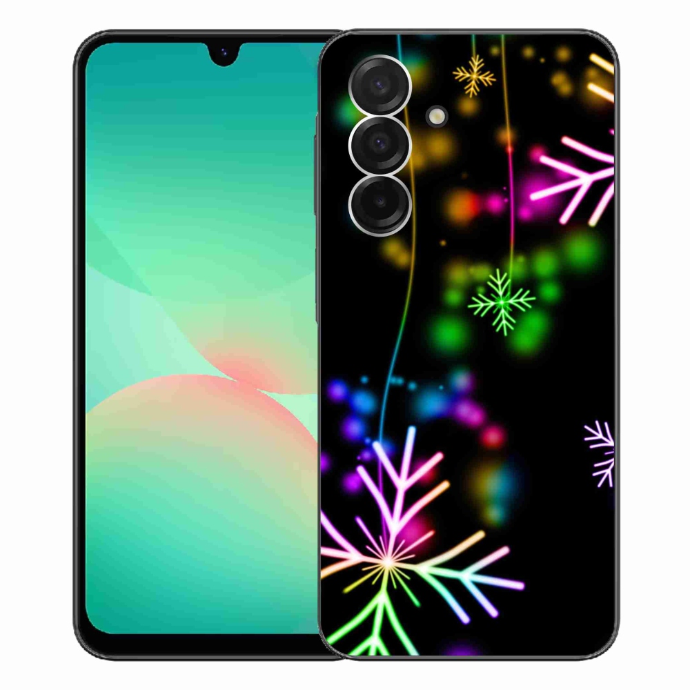 Gélový kryt mmCase na Samsung Galaxy A26 5G - farebné vločky