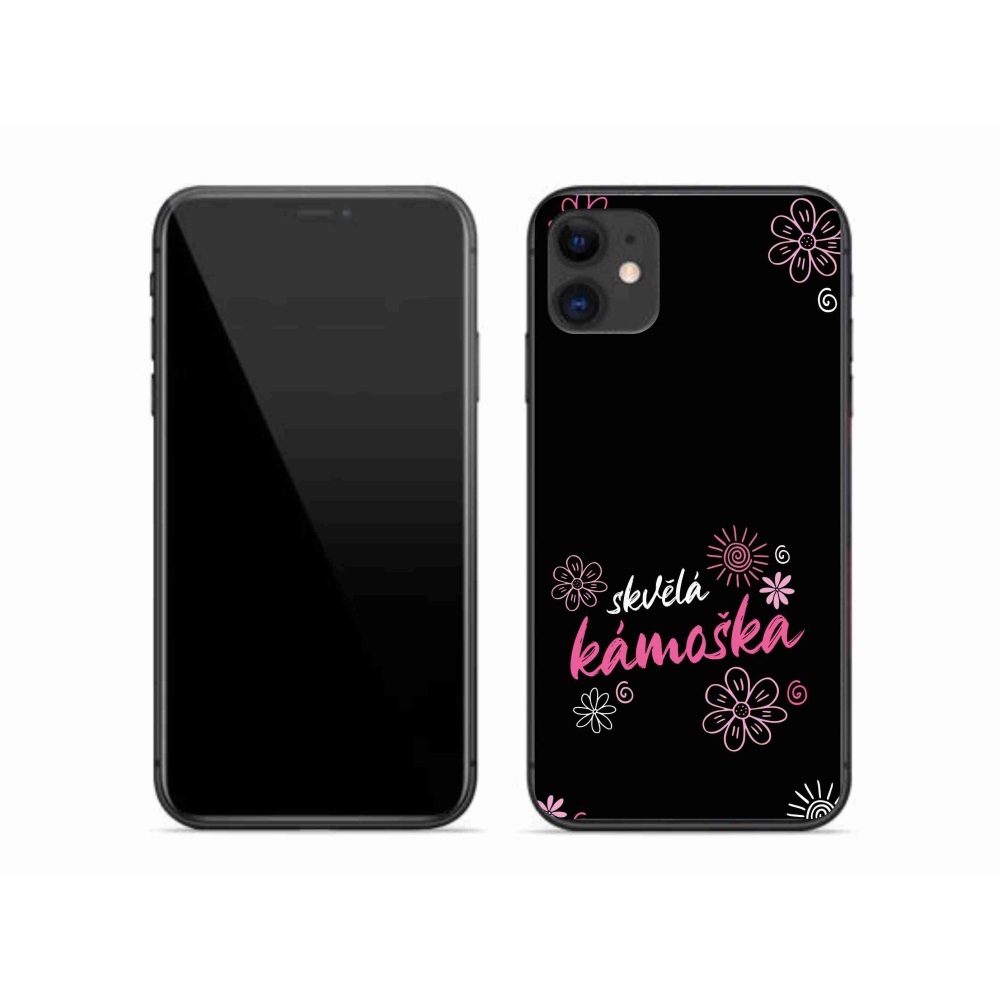 Gélový kryt mmCase na iPhone 11 - skvelá kamoška čierne pozadie