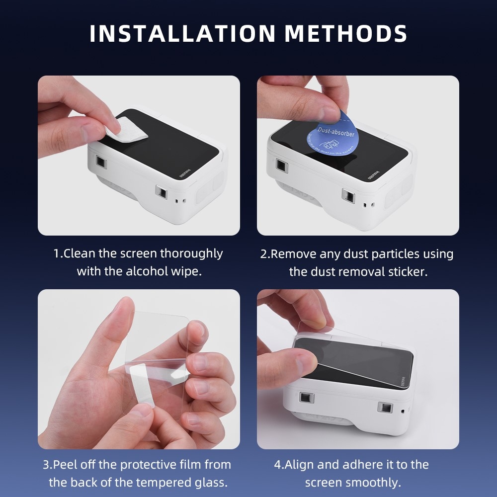 Tvrdené ochranné tvrdené sklo pre Insta360 GO Ultra 2 ks