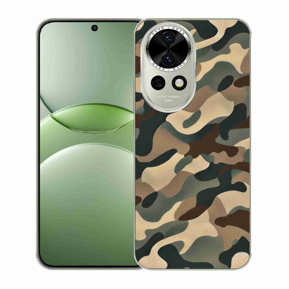 Gélový kryt mmCase na Huawei Nova 13 5G - maskáčový vzor 11