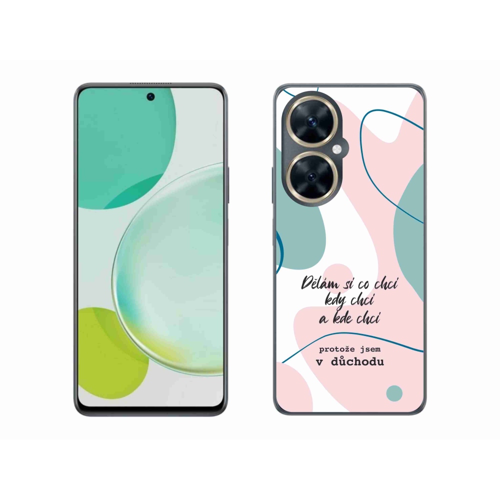 Gélový kryt mmCase na Huawei Nova 11i - vtipný text 10 biele pozadie