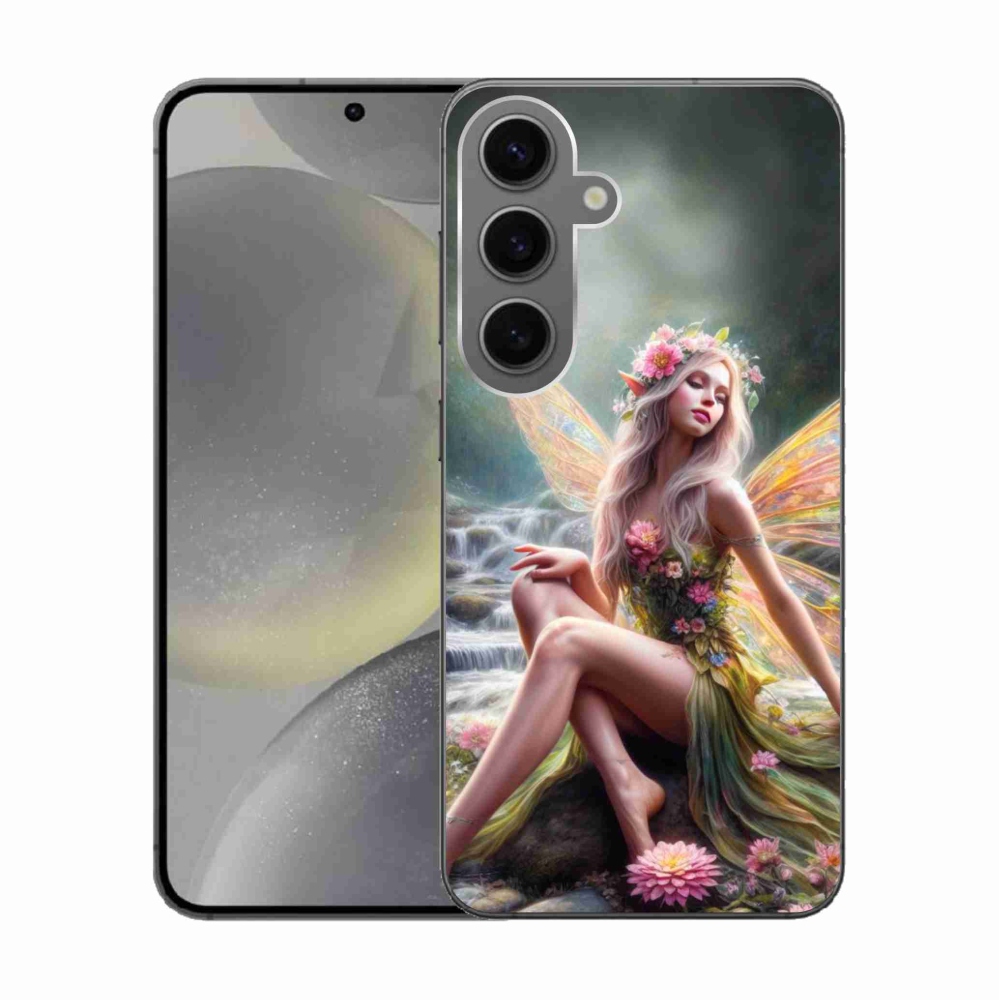 Gélový kryt mmCase na Samsung Galaxy S24 - motýlia žena 1