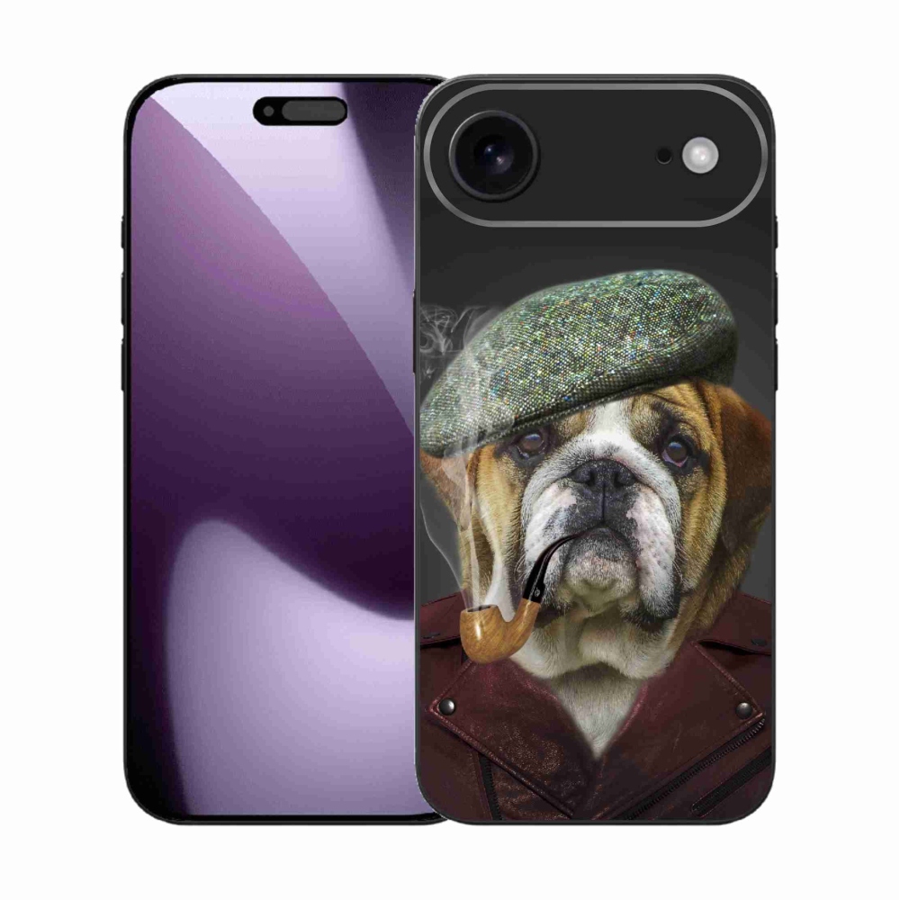 Gélový kryt mmCase na iPhone 17 Air - pes s fajkou