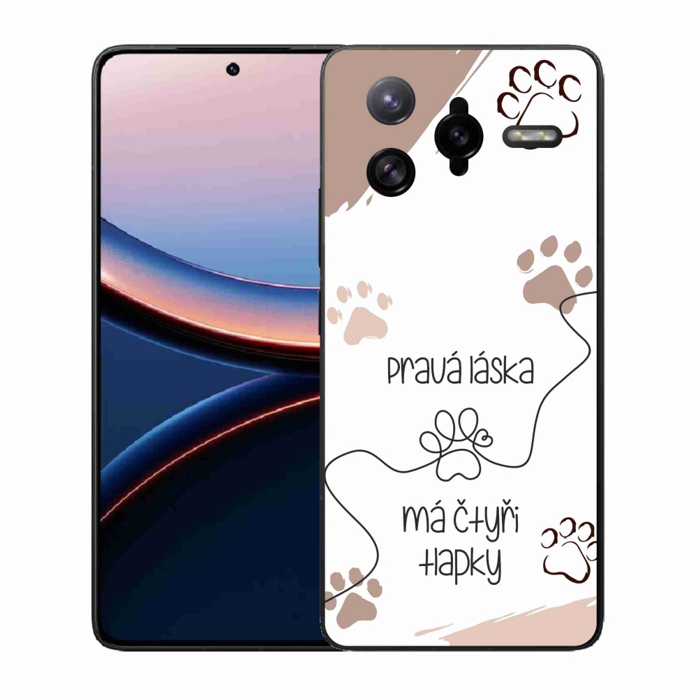Gélový kryt mmCase na Xiaomi Poco F7 Ultra - psí motív 1 biele pozadie