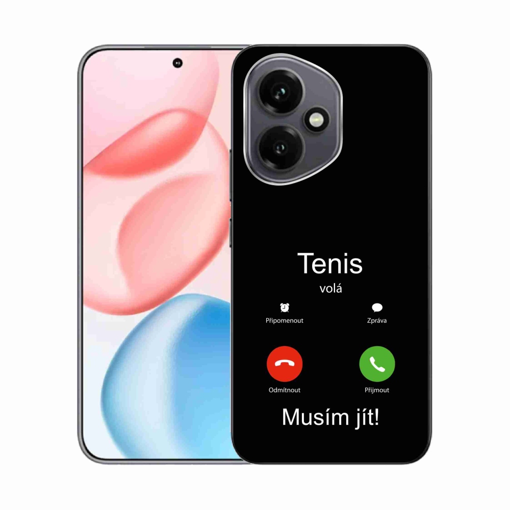 Gélový kryt mmCase na Honor 400 - tenis volá čierne pozadie
