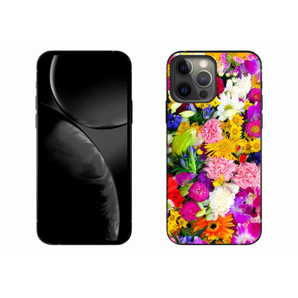 Gélový kryt mmCase na iPhone 13 Pro Max - kvety 12