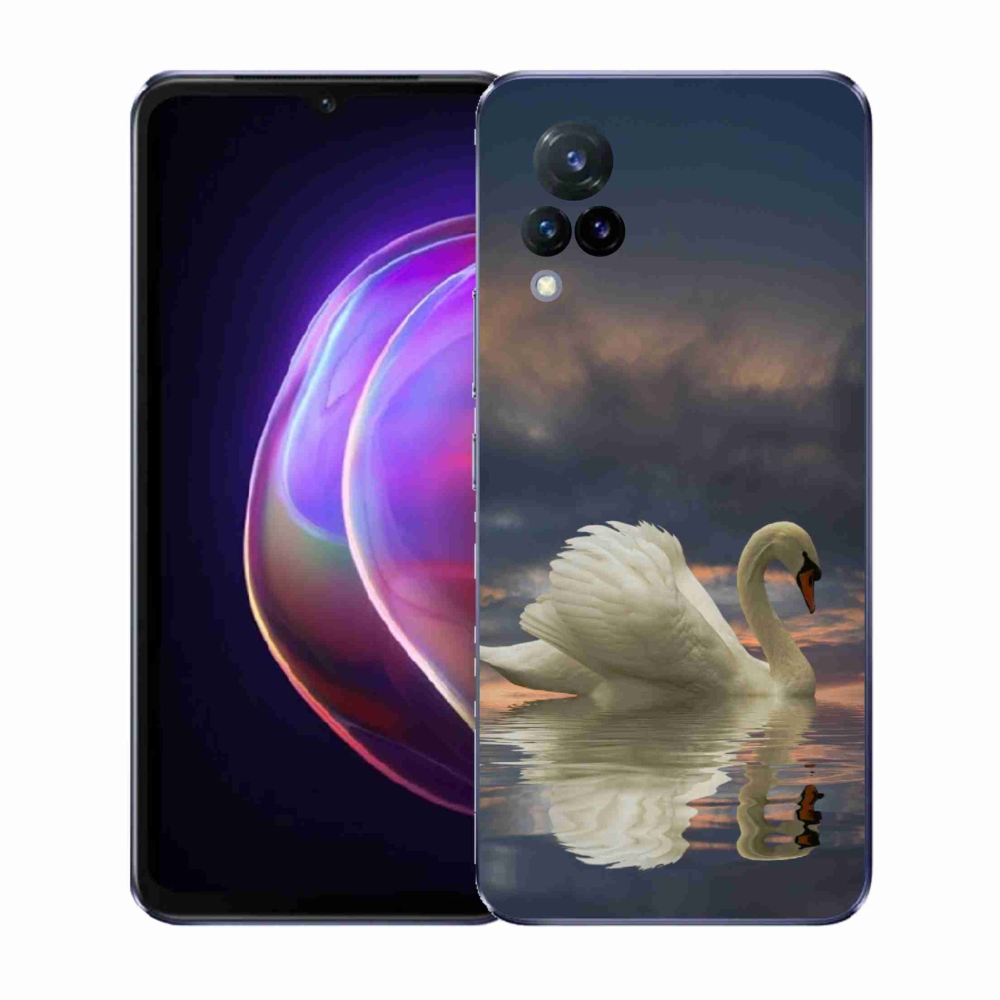Gélový kryt mmCase na Vivo V21 4G/5G - labuť