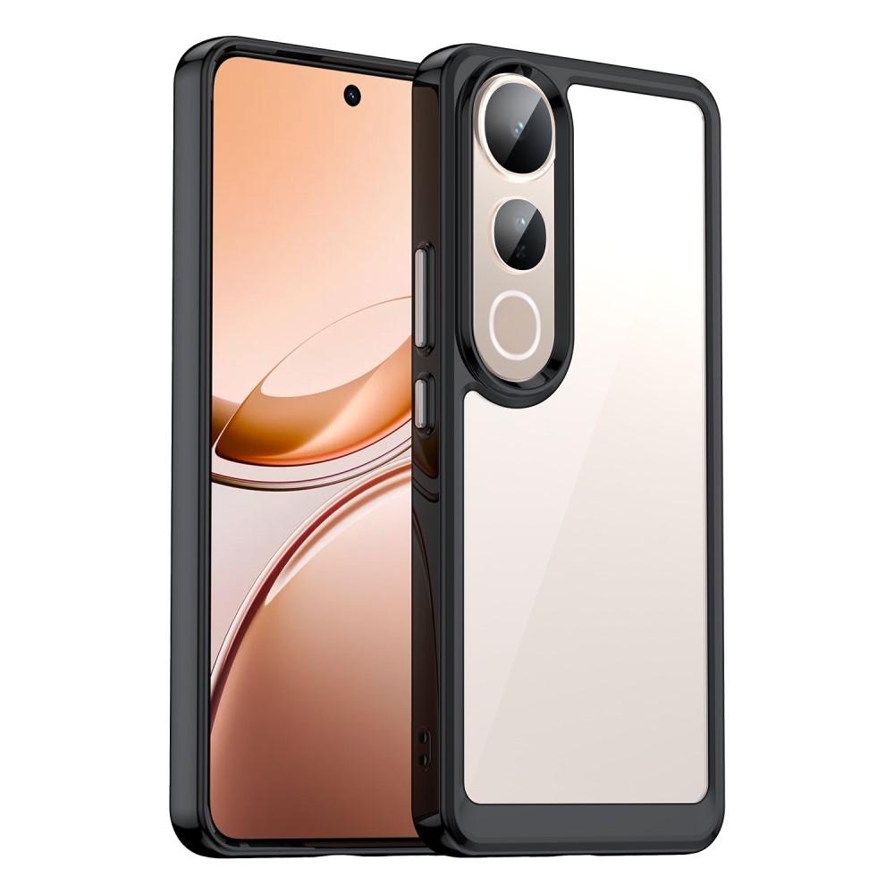 Gélový obal s pevným chrbtom na Vivo V50 Lite 4G/5G - čierny