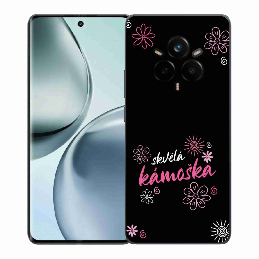 Gélový kryt mmCase na Realme 14 Pro+ 5G - skvelá kamoška čierne pozadie