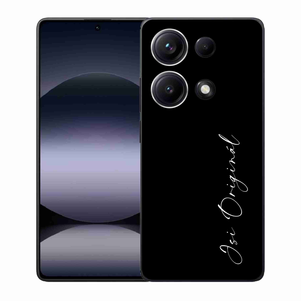 Gélový kryt mmCase na Xiaomi Redmi Note 14S - si originál čierne pozadie