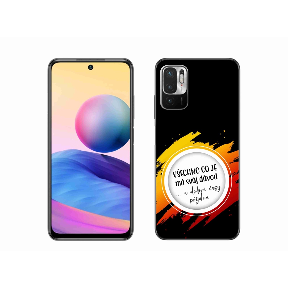 Gélový kryt mmCase na Xiaomi Redmi Note 10 5G - citát 3 čierne pozadie