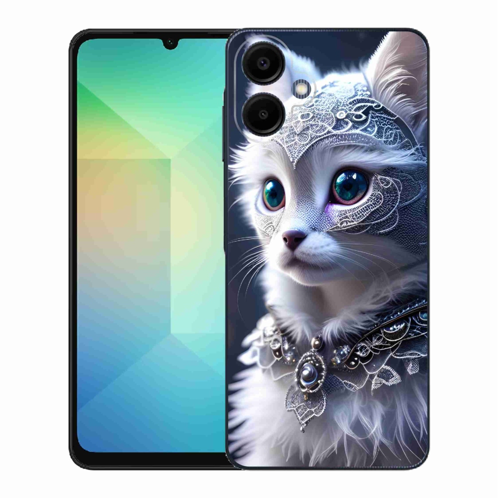 Gélový kryt mmCase na Samsung Galaxy A06 4G - biela mačka