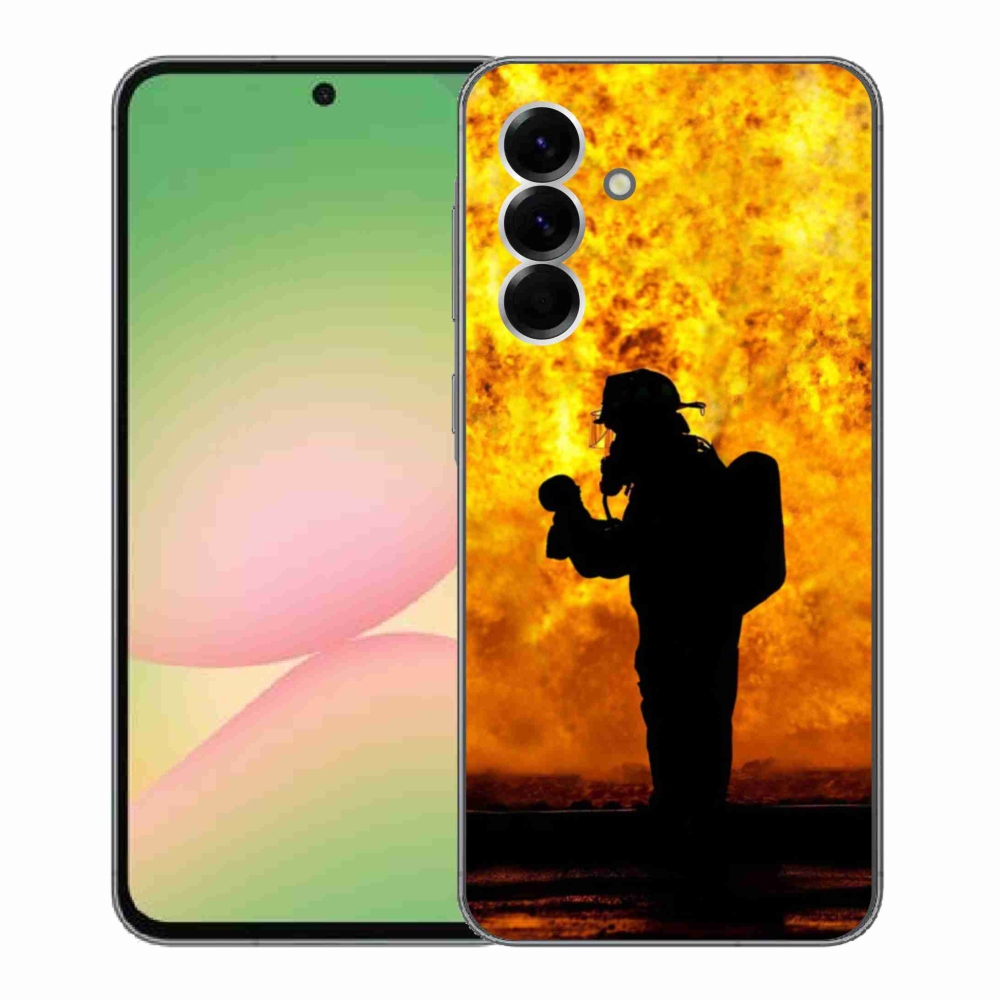Gélový kryt mmCase na Samsung Galaxy A56 5G - hasič