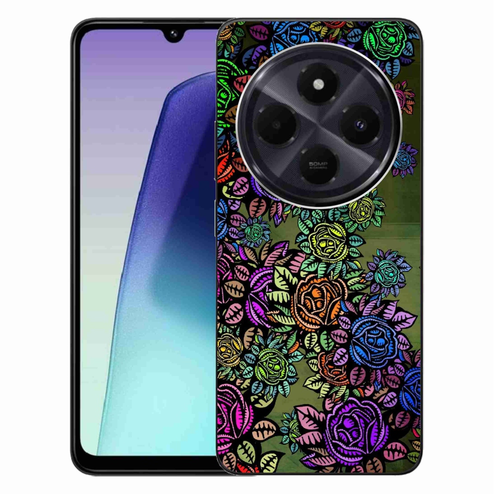Gélový kryt mmCase na Xiaomi Redmi 14C/Poco C75 - kvety 6