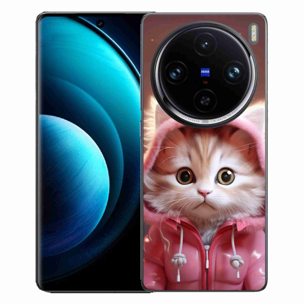 Gélový kryt mmCase na Vivo X100 Pro 5G - roztomilé mačiatko 3