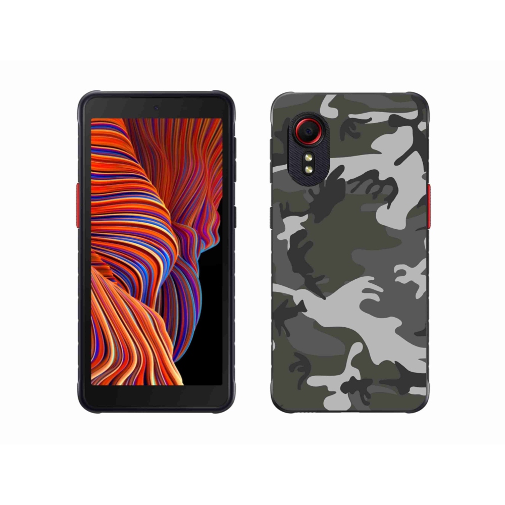 Gélový kryt mmCase na Samsung Galaxy Xcover 5 - maskáčový vzor