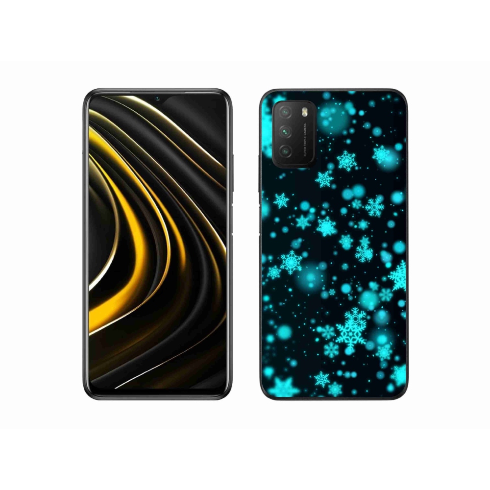 Gélový kryt mmCase na Xiaomi Poco M3 - snehové vločky 1