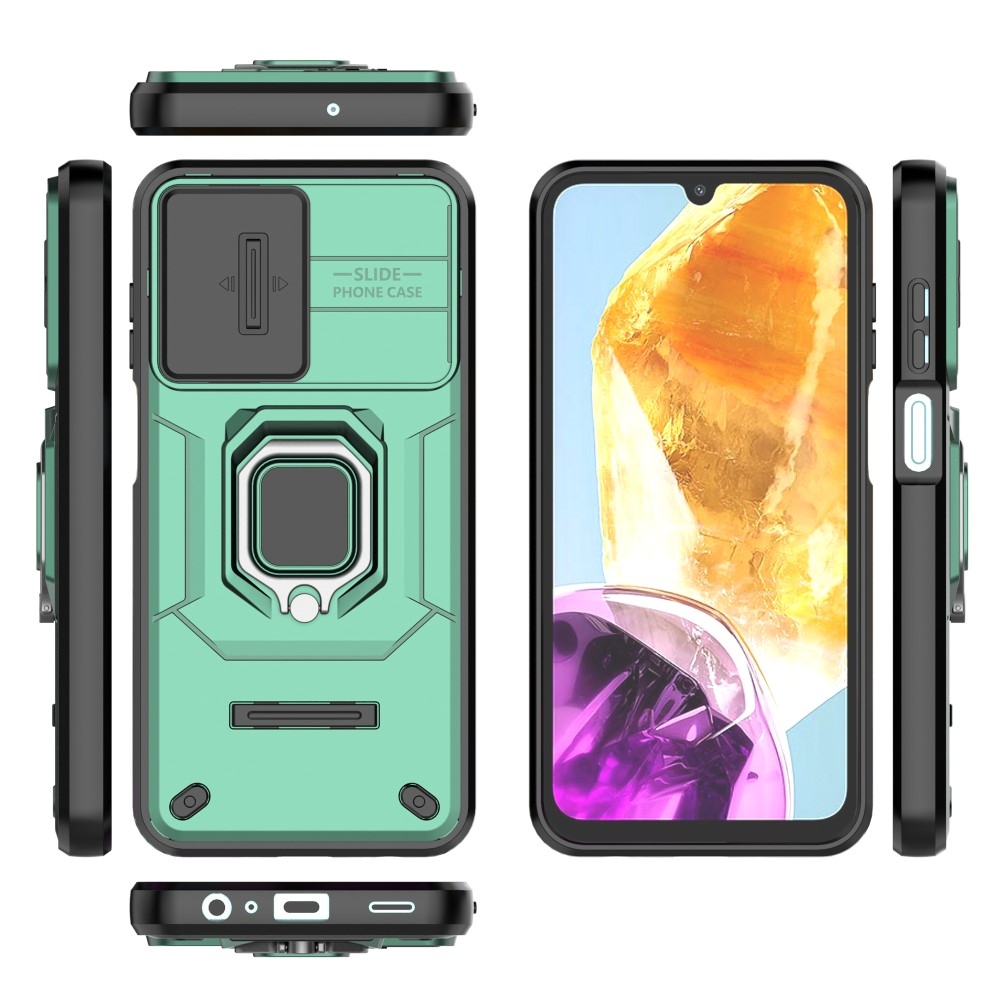 Lens odolný hybridný kryt pre Samsung Galaxy M15 5G - zelený