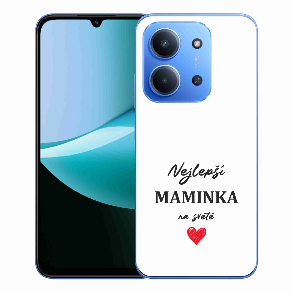 Gélový kryt mmCase na Xiaomi Redmi 15C 4G/5G (173mm) - najlepšia mamička 1 biele pozadie