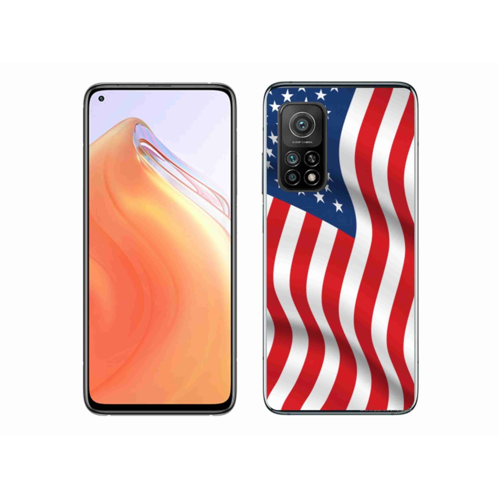 Gélový kryt mmCase na mobil Xiaomi Mi 10T Pro 5G - USA vlajka