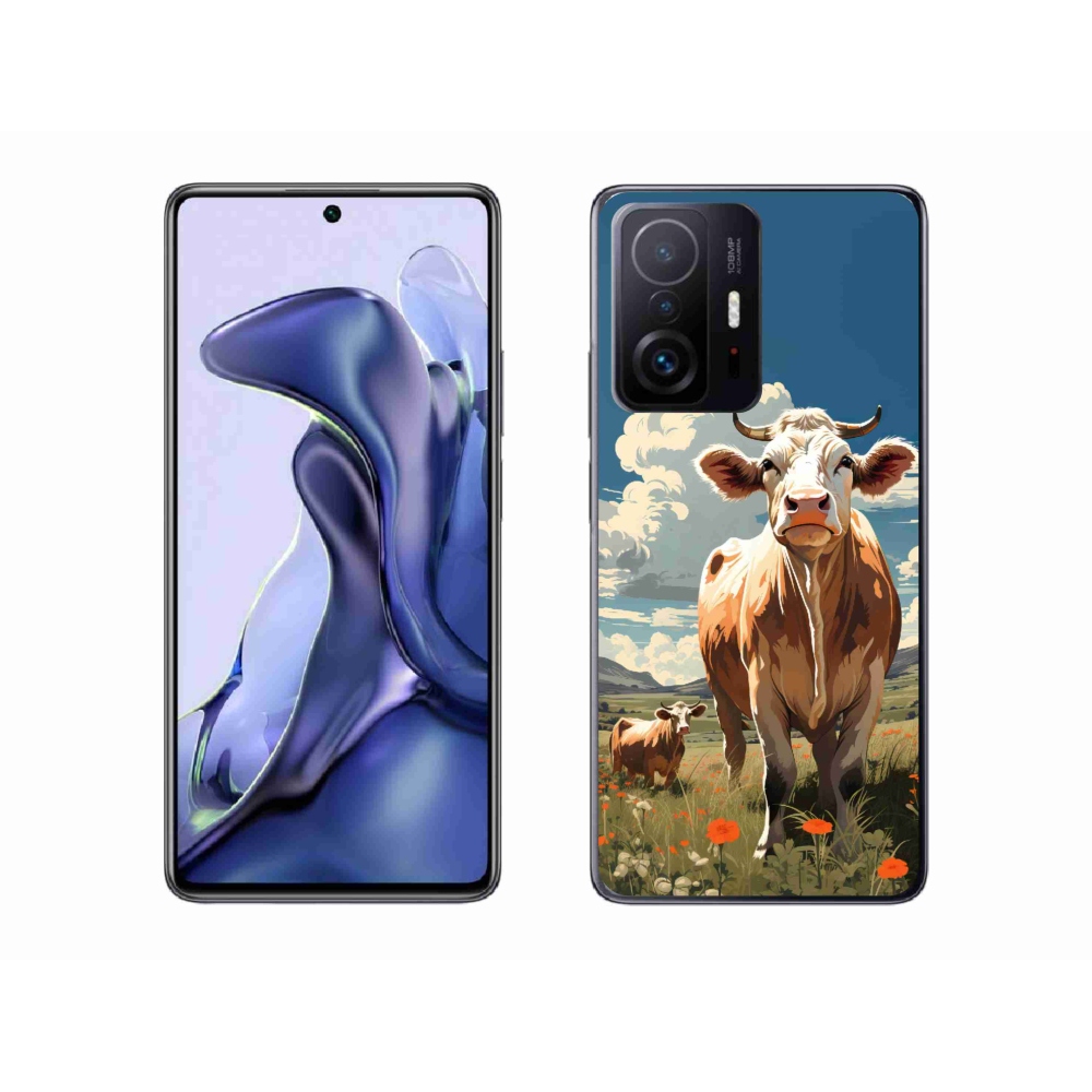 Gélový kryt mmCase na Xiaomi 11T - kravy na lúke