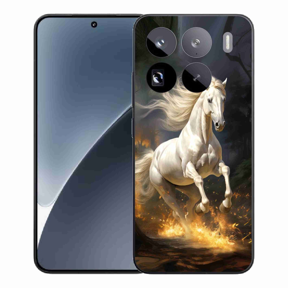 Gélový kryt mmCase na Xiaomi 15 Pro - biely kôň 2