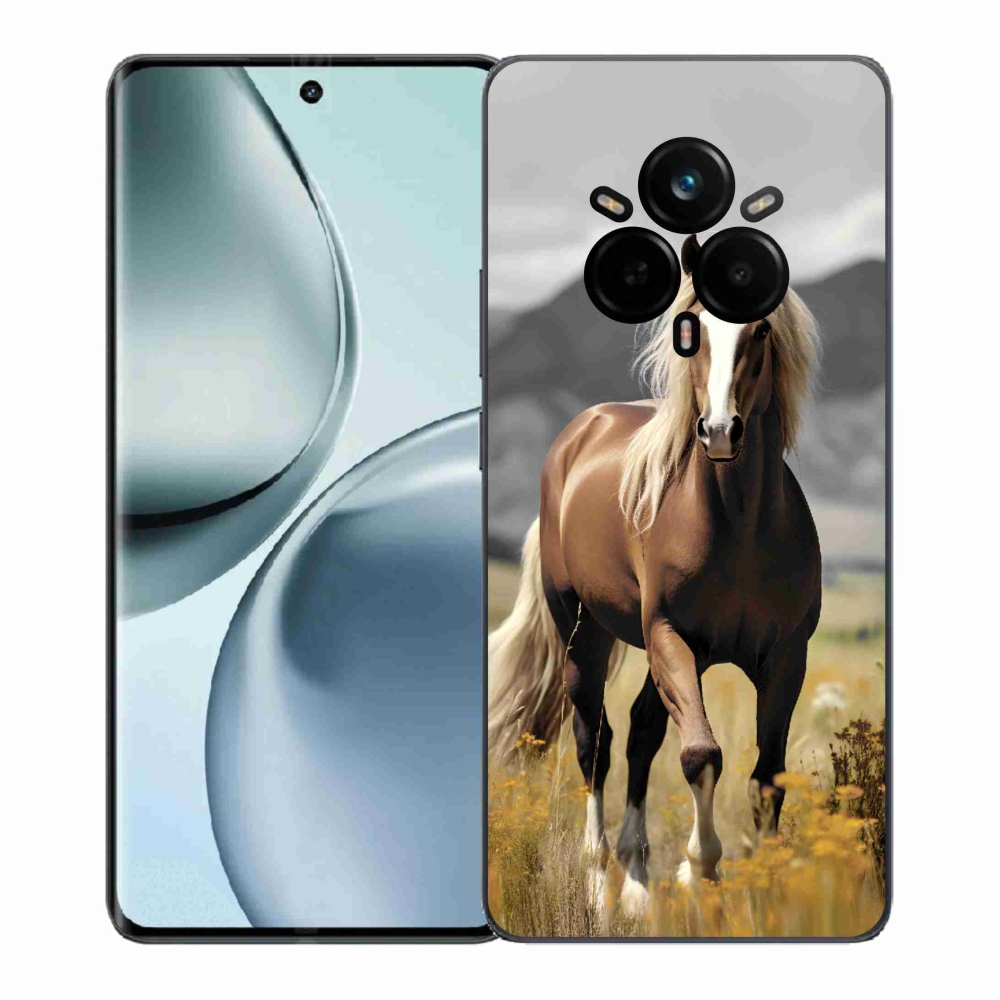 Gélový kryt mmCase na Realme 14 Pro+ 5G - hnedý kôň 1
