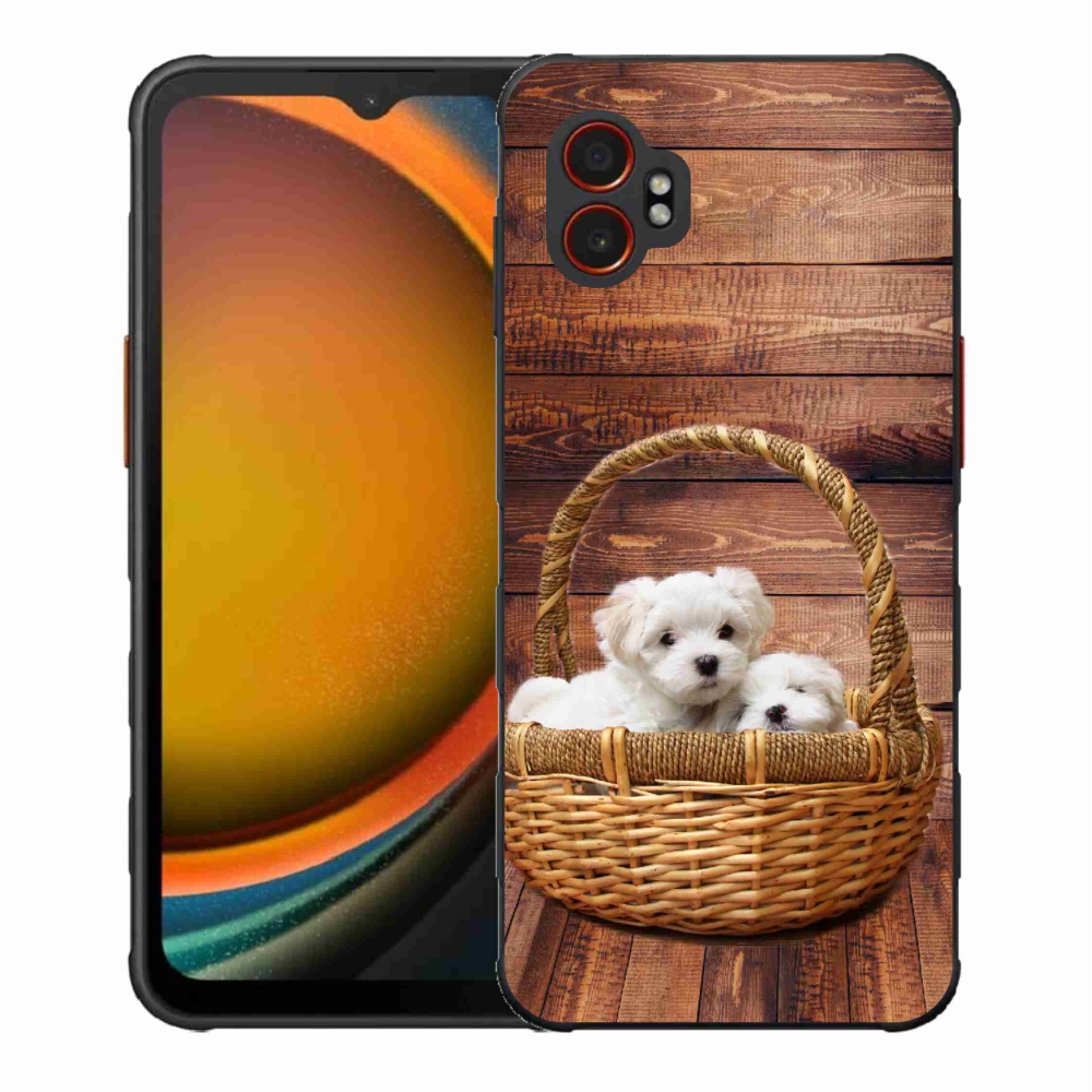 Gélový kryt mmCase na Samsung Galaxy Xcover 7 Pro - šteniatka