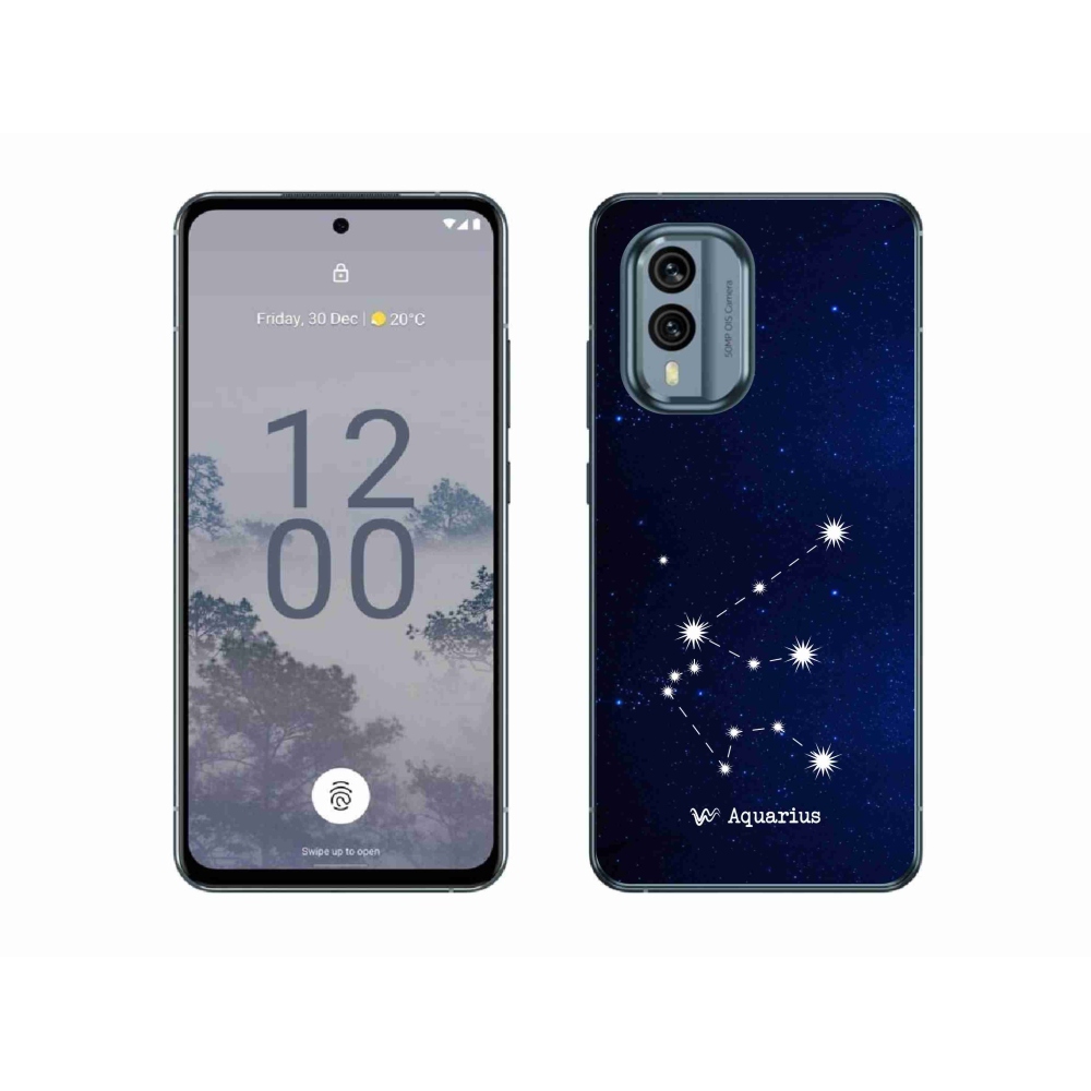 Gélový kryt mmCase na Nokia X30 5G - súhvezdie Vodnára
