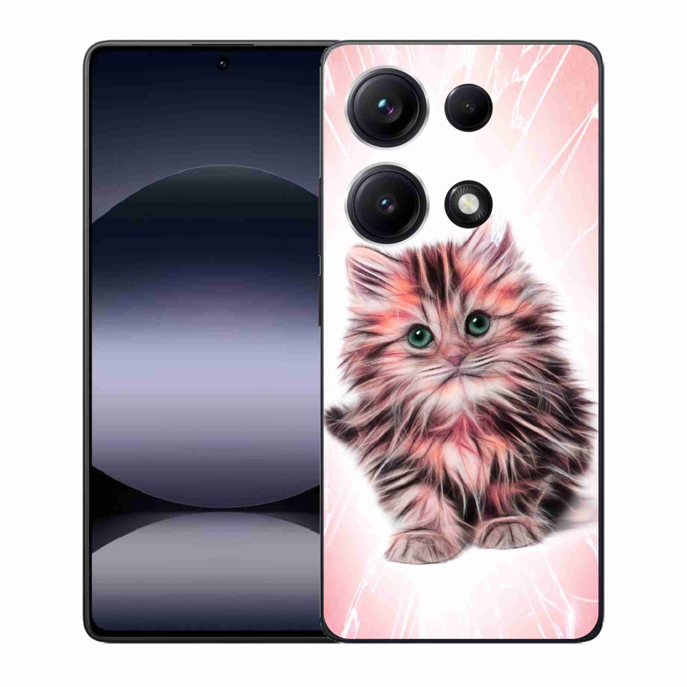 Gélový kryt mmCase na Xiaomi Redmi Note 14S - roztomilé mačiatko