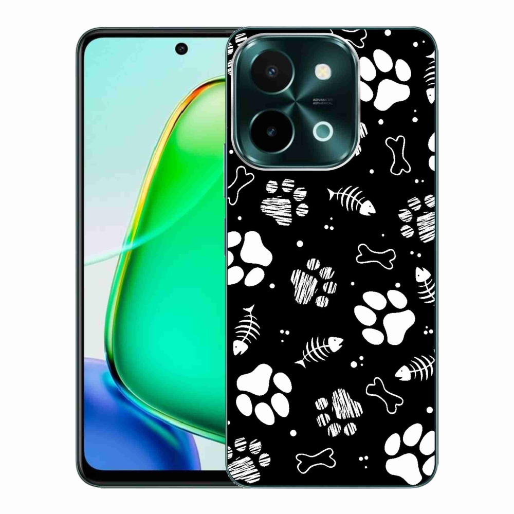 Gélový kryt mmCase na Vivo Y28 - psie labky