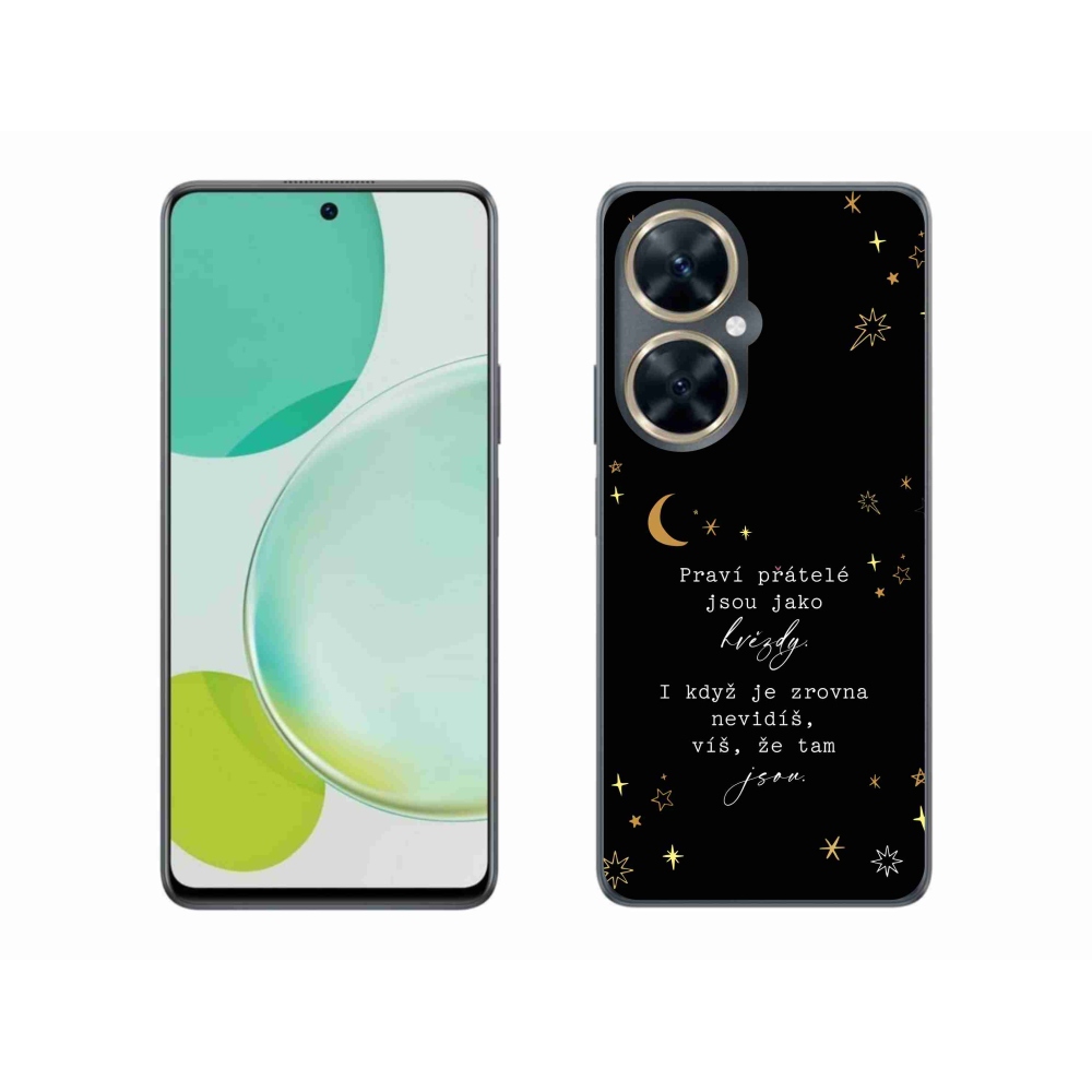 Gélový kryt mmCase na Huawei Nova 11i - citát 6 čierne pozadie