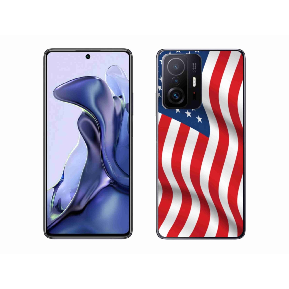 Gélový kryt mmCase na mobil Xiaomi 11T Pro - USA vlajka